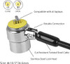 Twin Head Laptop Locks+2pcs anchor plate