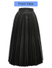 Black Faux Leather Skirt