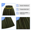 Olive Faux Leather Skirt
