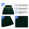 Dark-green Faux Leather Skirt