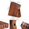 7PC Damascus Steel Kitchen Knife Set with Acacia Wood Block,Multifunctional Kitchen Scissors