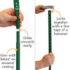 Reflective Aluminum Sign with 3' Stake