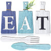Dark Blue, Light Blue, White