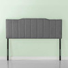 Sophisticated Grey Channel Stitched Headboard