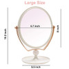 White & Rose(1/3x Magnifying Makeup Mirror)