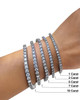 28.59 Ctw Round White Gold Tennis Bracelet