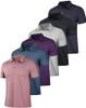 Black/Dark Grey/Purple/Light Grey/Blue/Red (Seta 6 Pack)