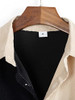 Solid Black and Beige