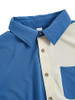 Solid Blue and Beige