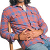 Rose Blue Check