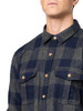 Oxford Mix/Navy Buffalo Check