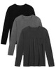 Black, Light Grey, Dark Grey