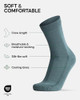 Multicolor 3 Pairs (1 X Light Green, 1 X Medium Green, 1 X Dark Green)