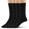 Black (Flat Knit-4 Pairs)
