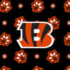Cincinnatibengalsonblack/Orangebandana