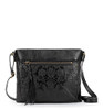 Black Floral Embossed