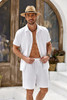 A - White (Cotton Fabric, Linen Texture)