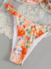 Orange Multi Floral