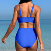 Blue Bathing Suits for Women Over 50 Tummy Control