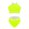 Yellow Bathing Suit for Women Tummy Control Skirt