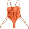 Orange Black Bathing Suits for Women