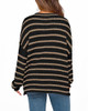 Striped Black Khaki