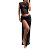 Lace Tank-black