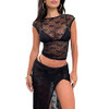 Lace Tank-black