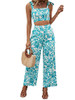 Mint Blue and White
