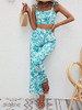 Mint Blue and White