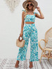 Mint Blue and White