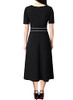 Black With White Piping
