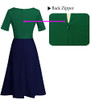 Green and Navy Blue