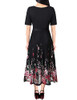 Black + Pink Floral Print