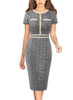 Black Tweed Short Sleeve-2 Black Tweed Short Sleeve-2