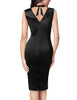 Black Satin + Floral Embroidered Lace
