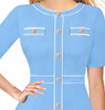 Baby Blue (White Piping)
