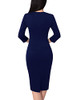 Navy and White Piping