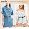 F-black/Blue 1pcs-gold Buckle