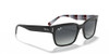 Black on Chevron Grey/Burgundy/Light Grey Gradient Blue