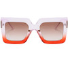 S07 Purple&orange Frame/Gradient Brown Lens