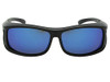 Black Frame-blue Mirrored Gray Lenses