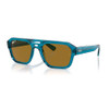 Transparent Light Blue / Dark Brown Polarized