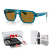 Transparent Light Blue / Dark Brown Polarized