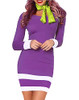 Purple With Scarf