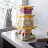 Kitchen Freezer Box Fridge Organizer Sets Bin Fruits Vegetables Fish Stackable Keep Fresh Square Food Storage Containers