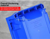 Plastic Mountable Hanging Bin for Warehouse Use