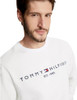 Embroidered Tommy Logo White