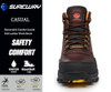 Waterproof Steel Toe Dark Brown