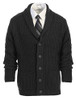 Charcoal - With Faux Suede Elbow Patch